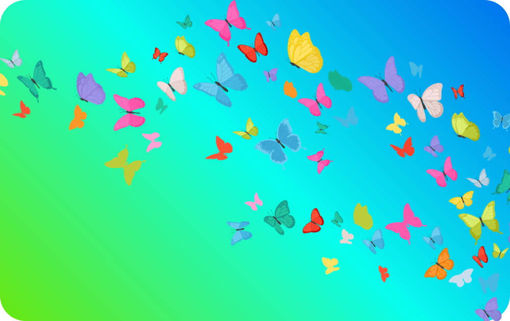 Custom Credit Card Decal| Waterproof Vinyl| Scratch Resistant| Sparkle Laminate| Butterflies