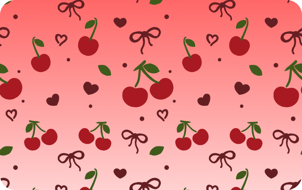 Custom Credit Card Decal| Waterproof Vinyl| Scratch Resistant| Rainbow Laminate| Cherries