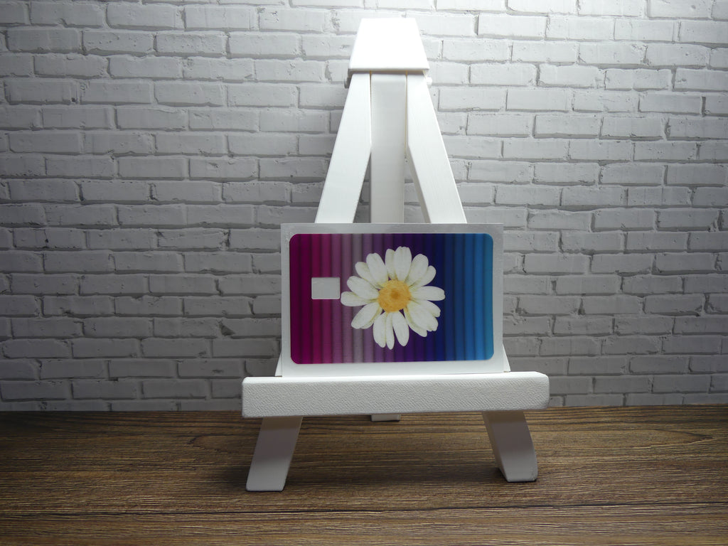 Custom Credit Card Decal| Waterproof Vinyl| Scratch Resistant| Glossy Laminate| Daisy