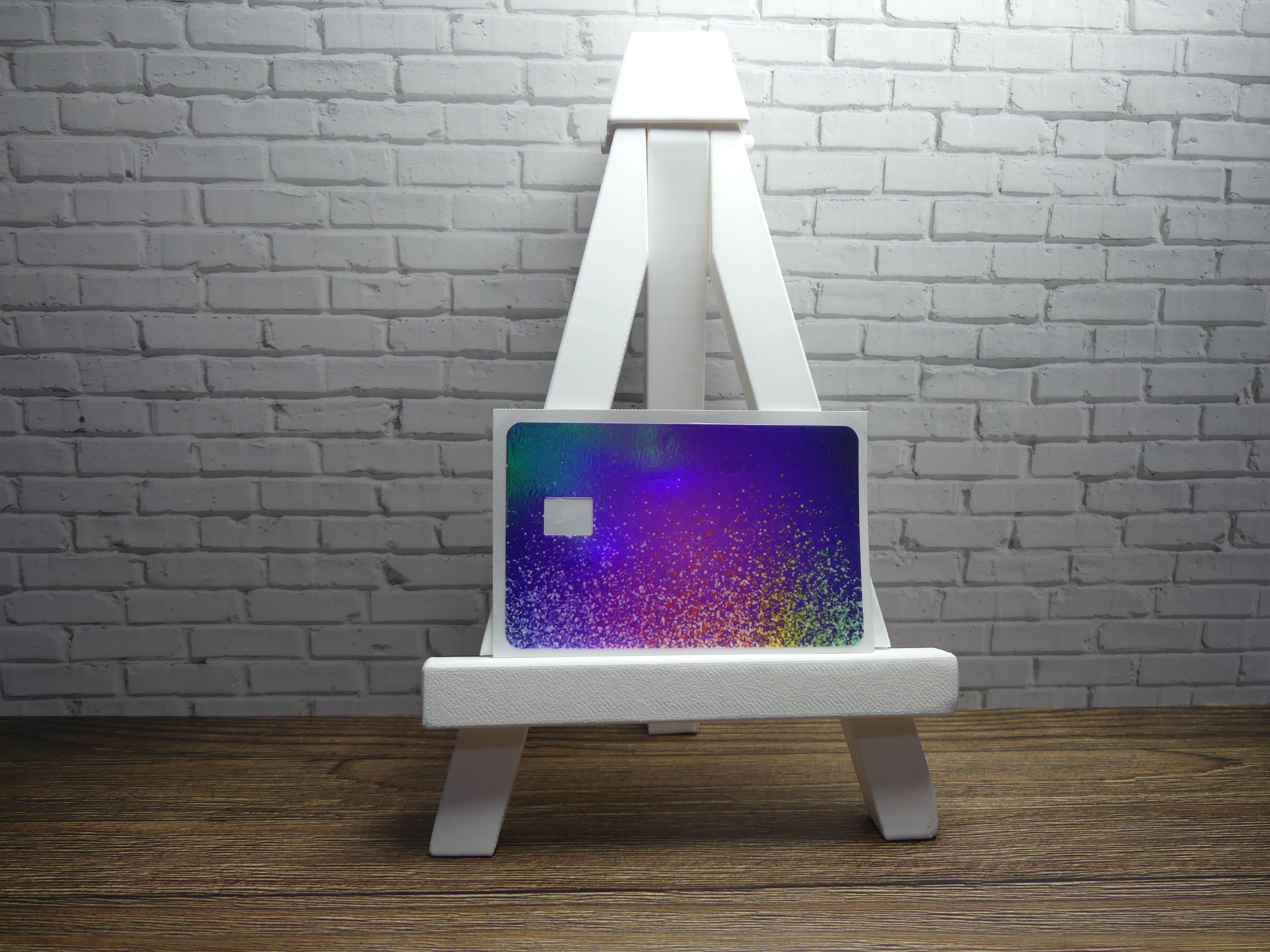 Custom Credit Card Decal| Waterproof Vinyl| Scratch Resistant| Rainbow Laminate| Rainbow