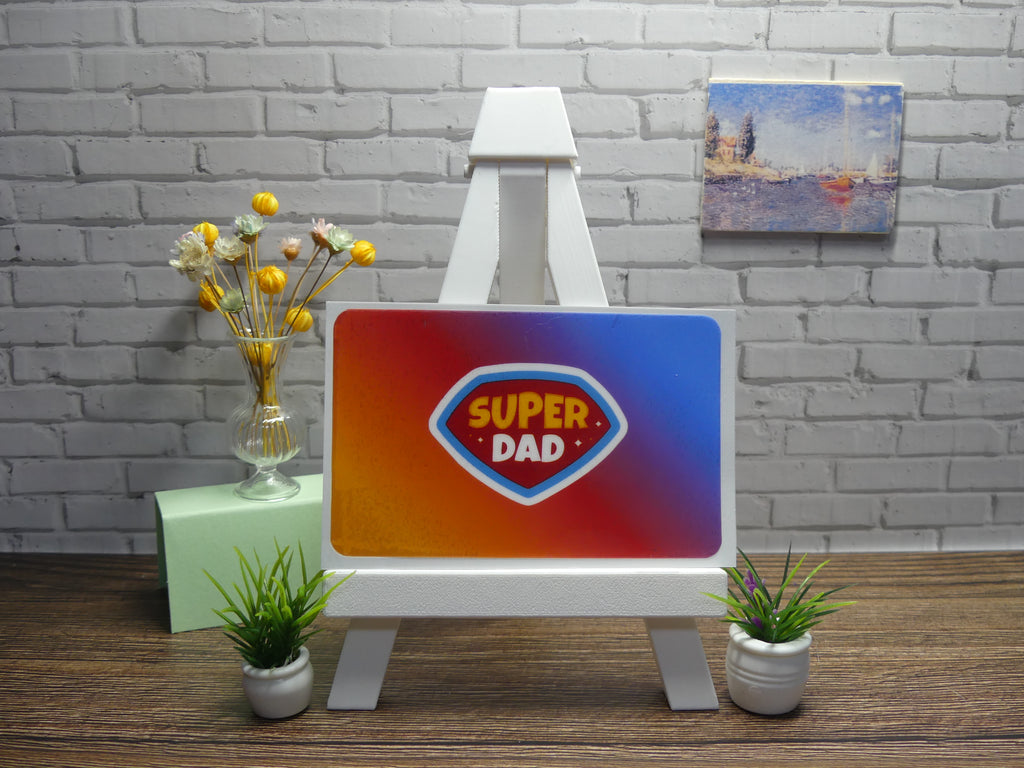 Custom Fathers Day Gift Card Decal| Customize to Your Liking| Waterproof Vinyl| Scratch Resistant| Glossy Laminate