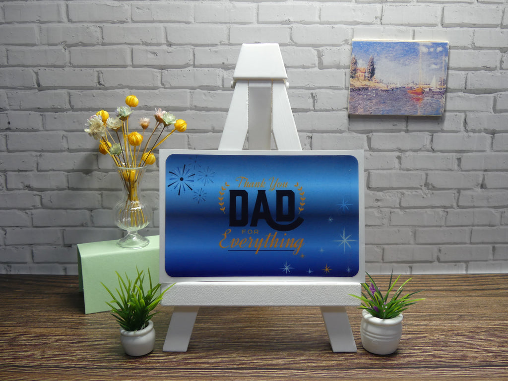 Custom Fathers Day Gift Card Decal| Customize to Your Liking| Waterproof Vinyl| Scratch Resistant| Glossy Laminate