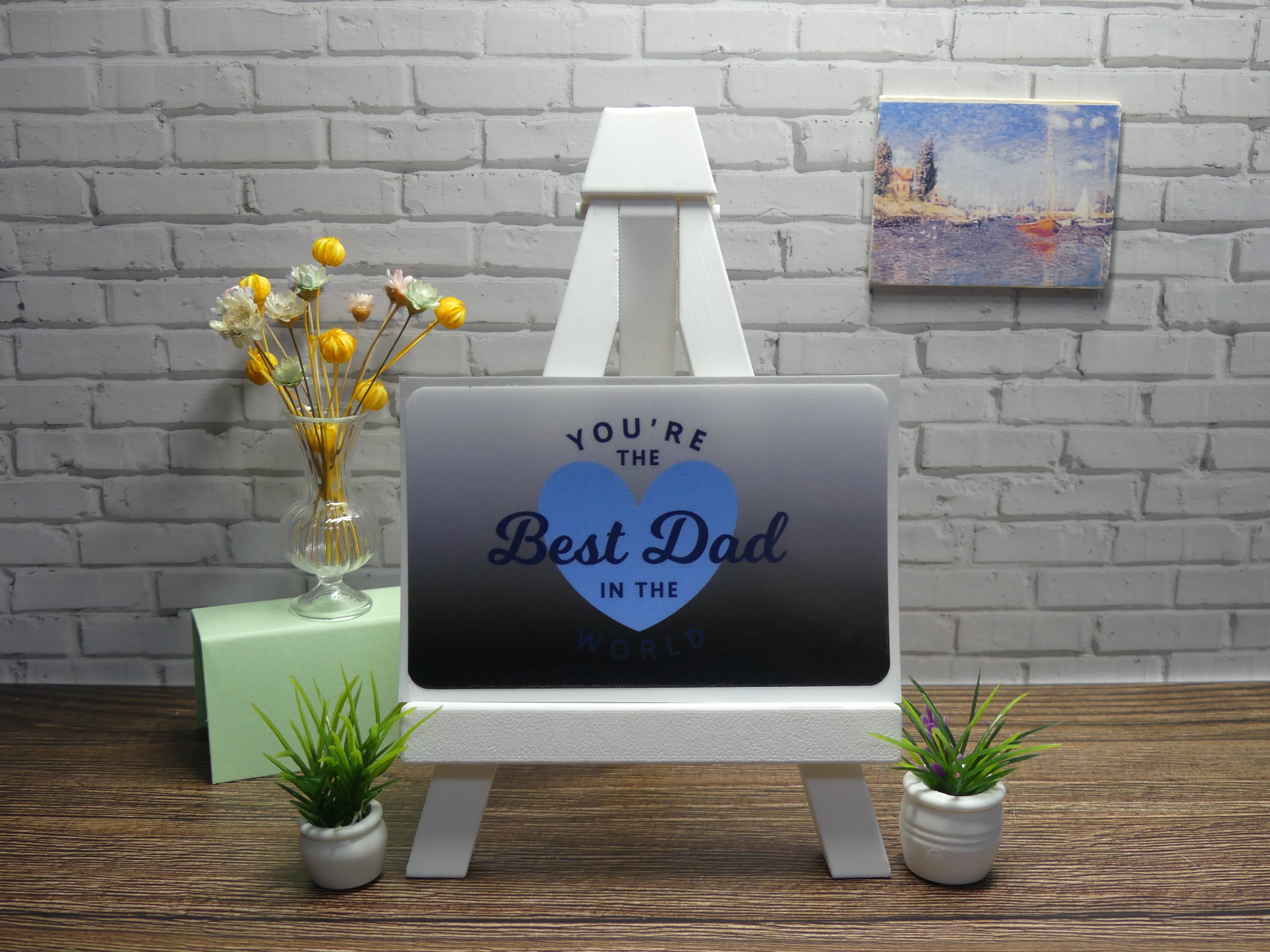 Custom Fathers Day Gift Card Decal| Customize to Your Liking| Waterproof Vinyl| Scratch Resistant| Glossy Laminate