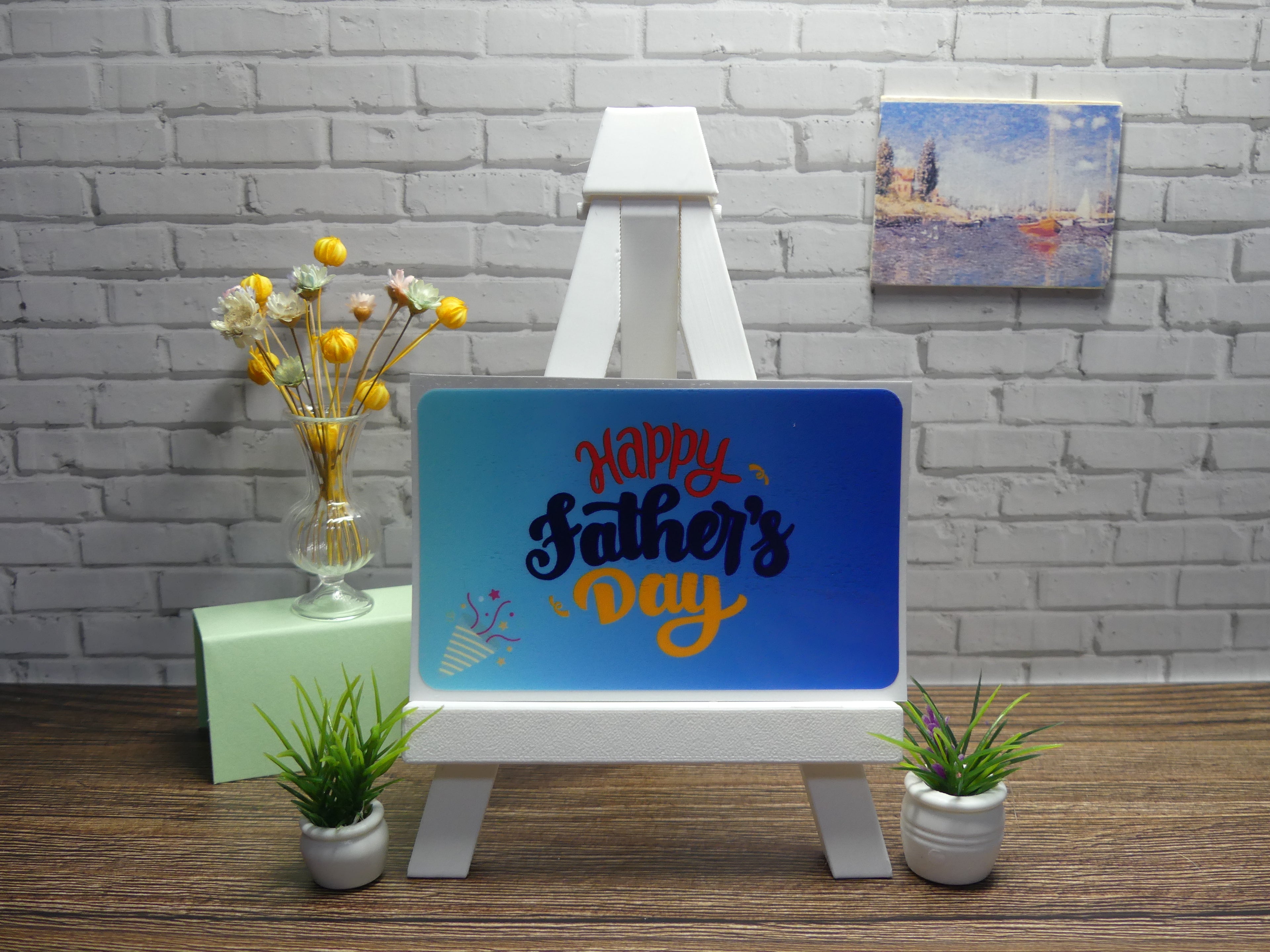 Custom Fathers Day Gift Card Decal| Customize to Your Liking| Waterproof Vinyl| Scratch Resistant| Glossy Laminate