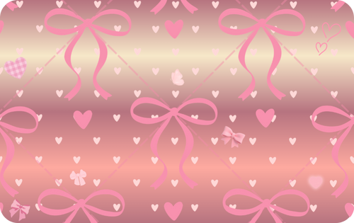 Custom Credit Card Decal| Waterproof Vinyl| Scratch Resistant| Glitter Sand Laminate| Pink Bows and Hearts