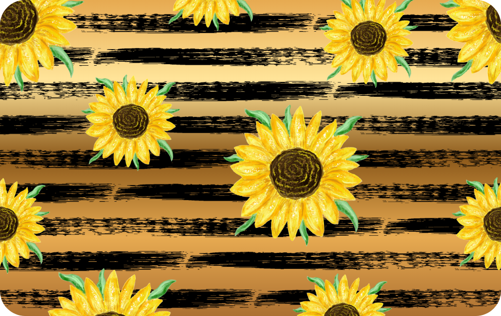 Custom Credit Card Decal| Waterproof Vinyl| Scratch Resistant| Glossy Laminate| Sunflowers