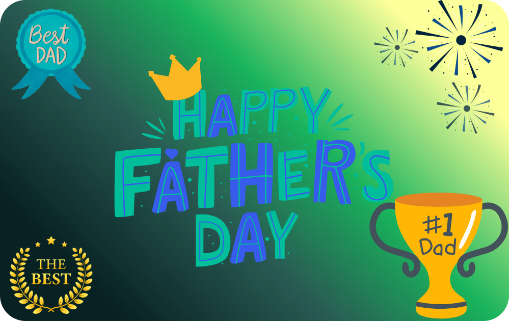 Custom Fathers Day Gift Card Decal| Customize to Your Liking| Waterproof Vinyl| Scratch Resistant| Glossy Laminate