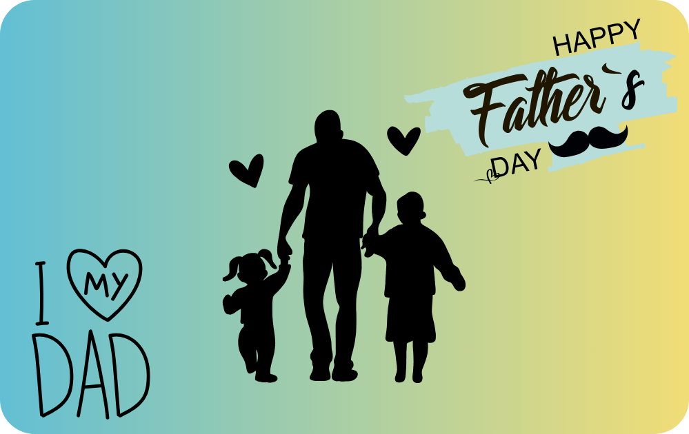 Custom Fathers Day Gift Card Decal| Customize to Your Liking| Waterproof Vinyl| Scratch Resistant| Glossy Laminate