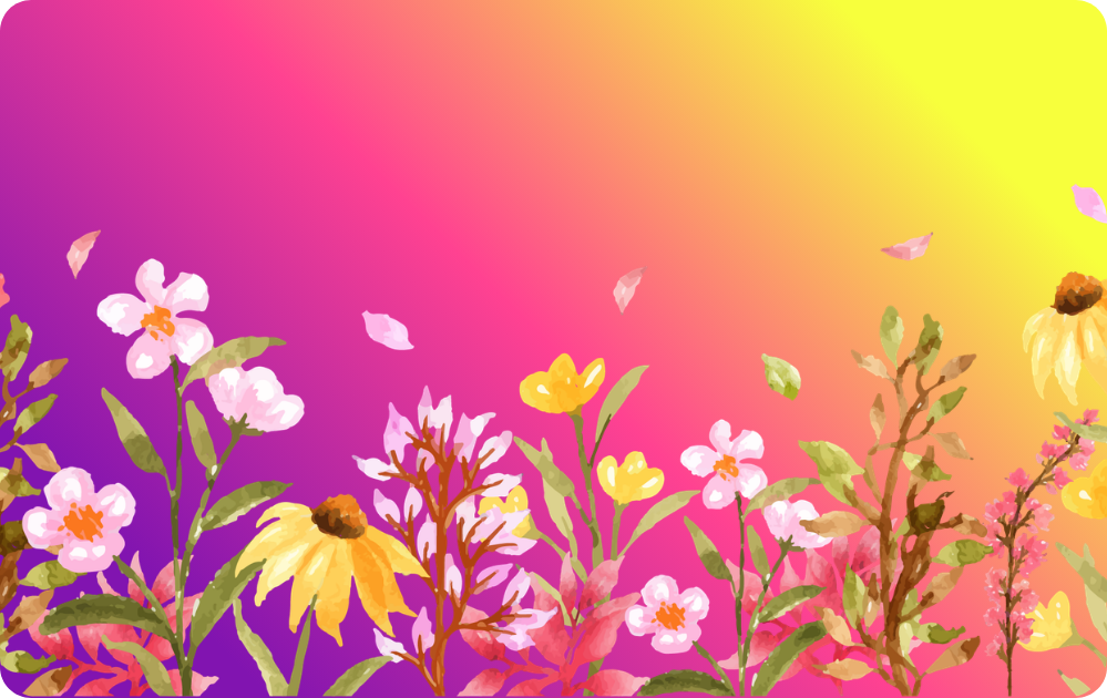 Custom Credit Card Decal| Waterproof Vinyl| Scratch Resistant| Sparkle Laminate| Wildflowers